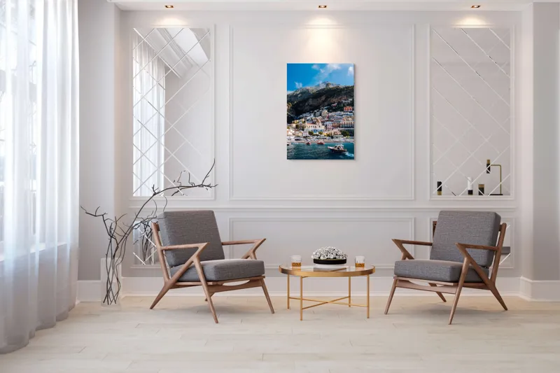 Tablou Canvas, "Simfonia Culorilor pe Coasta Amalfi", 70 x 100 cm – poza 8