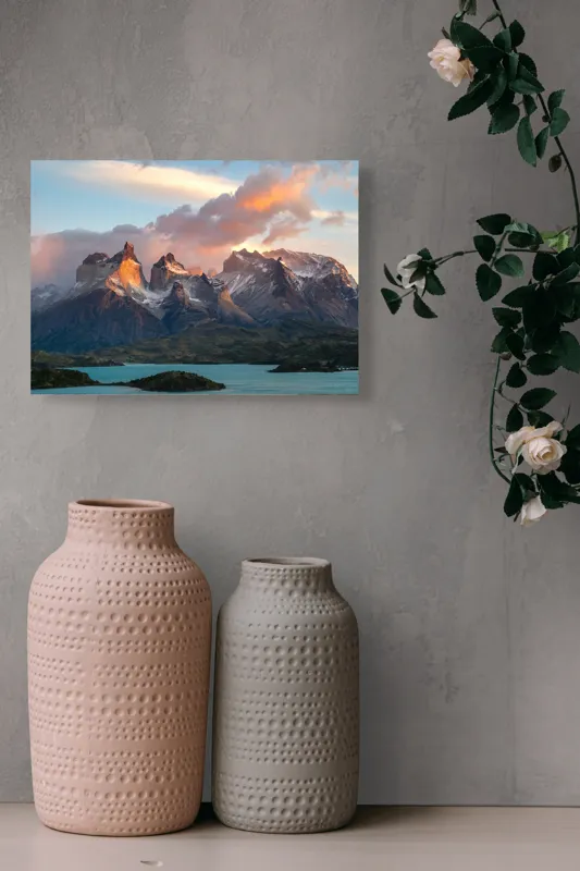 Tablou Canvas, "Munți maiestuoși sub cer înnourat", 54 x 39 cm – poza 8