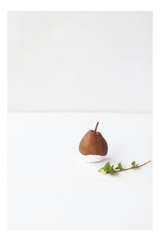 Fructe naturale de persimmon decorativ cu frunze, 100 x 150 cm