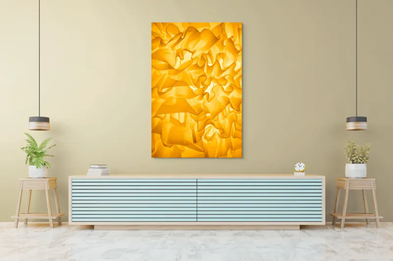 Tablou Canvas, "Răsărit de lumină învolburată", 100 x 150 cm – poza 4