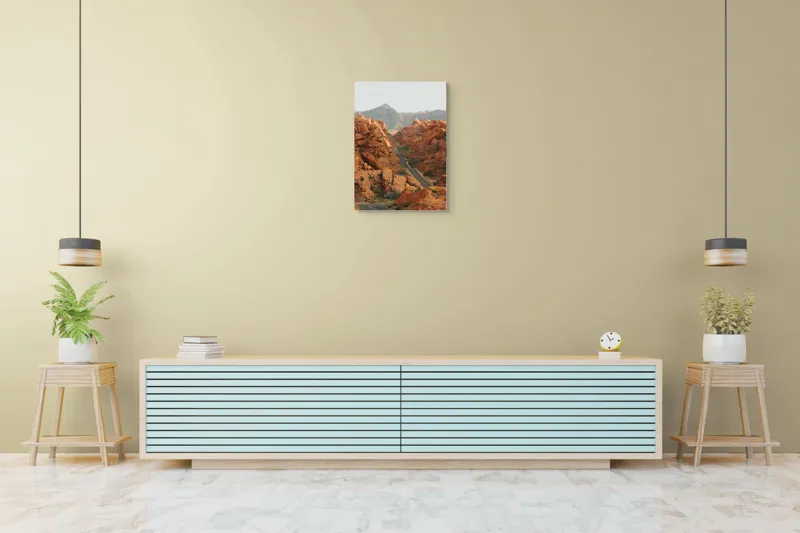 Tablou Canvas Peisaj Arid Deșert Munte Roci Natură, 50 x 70 cm – poza 6