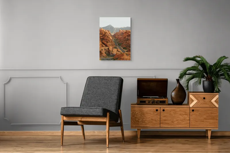 Tablou Canvas Peisaj Arid Deșert Munte Roci Natură, 50 x 70 cm – poza 8