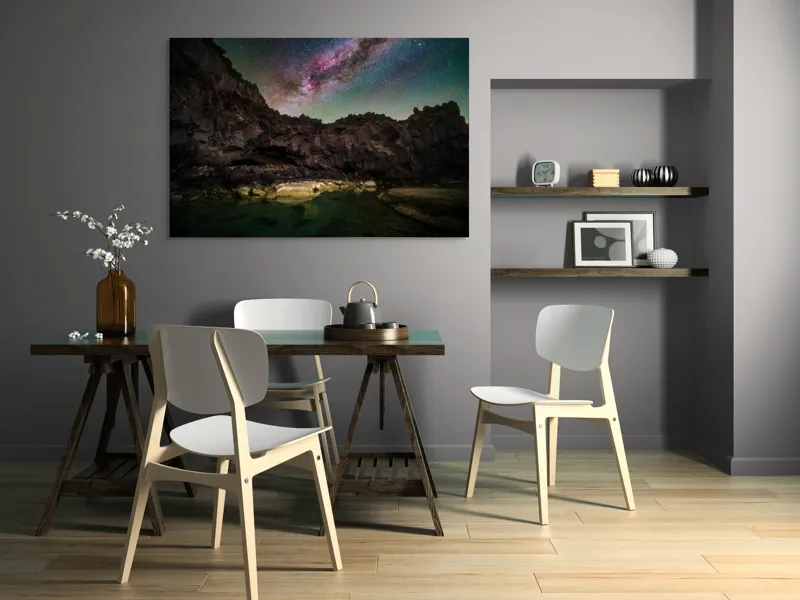 Tablou Canvas, "Odiseea cerului peste stânci stinse", 150 x 100 cm – poza 5