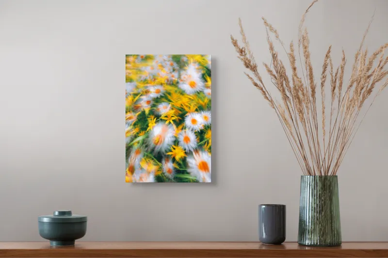 Tablou Canvas, "Dansul efemer al verii florale", 26 x 39 cm – poza 5