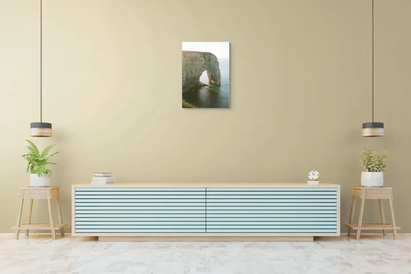 Tablou Canvas Arcada de Piatră și Marea Liniștită Natură Coastă, 50 x 70 cm – poza 6