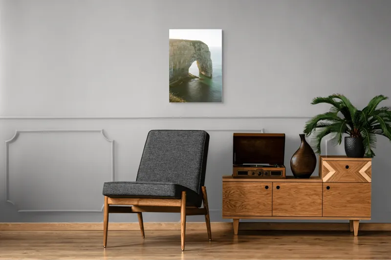 Tablou Canvas Arcada de Piatră și Marea Liniștită Natură Coastă, 50 x 70 cm – poza 8