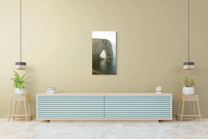 Tablou Canvas Arcada de Piatră și Marea Liniștită Natură Coastă, 50 x 90 cm – poza 6