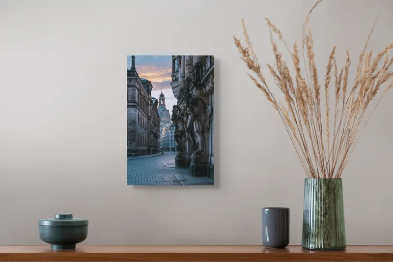 Tablou Canvas Arhitectură Stradă Amurg Cer Oraș, 26 x 39 cm – poza 5