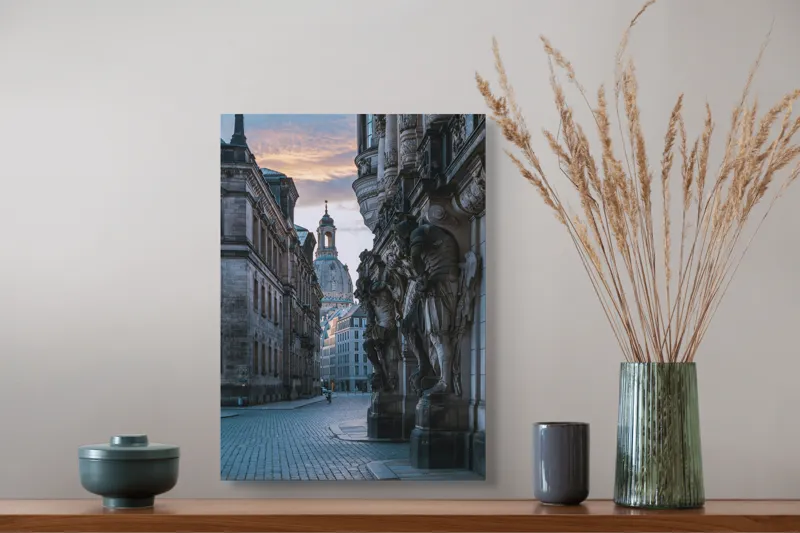 Tablou Canvas Arhitectură Stradă Amurg Cer Oraș, 39 x 54 cm – poza 3