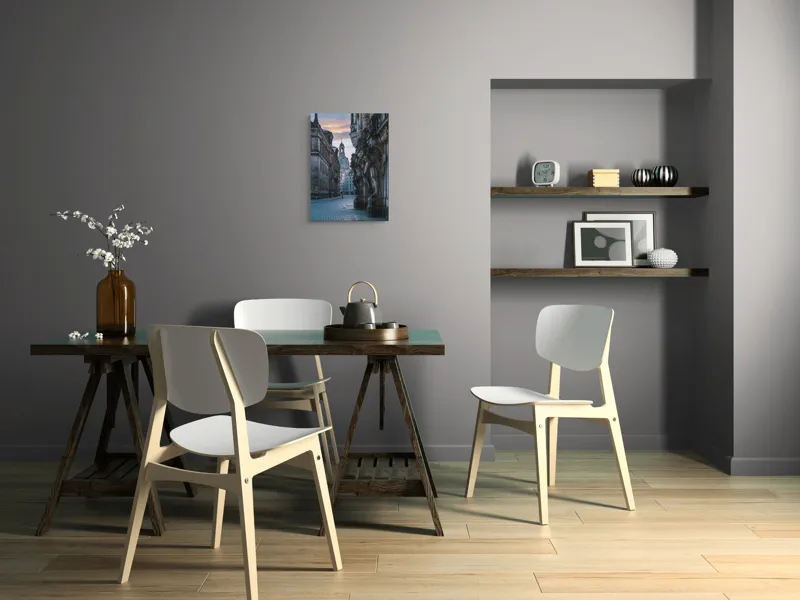 Tablou Canvas Arhitectură Stradă Amurg Cer Oraș, 39 x 54 cm – poza 7