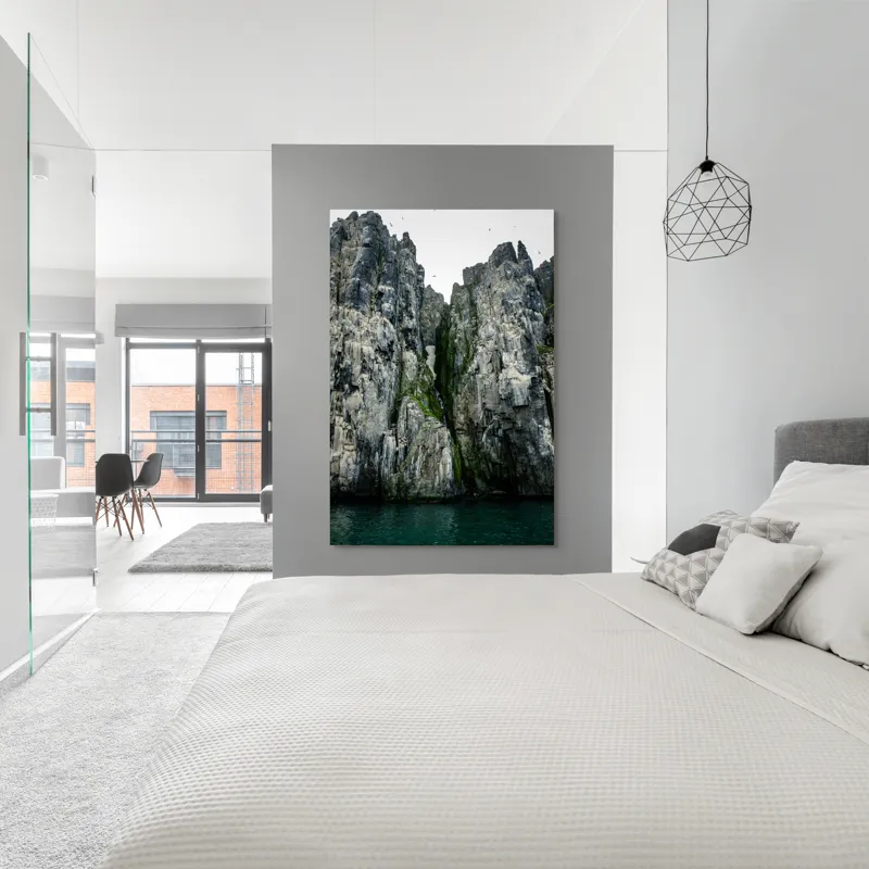Tablou Canvas Coloși de piatră la malul mării, peisaj natural și misterios, 100 x 150 cm – poza 5
