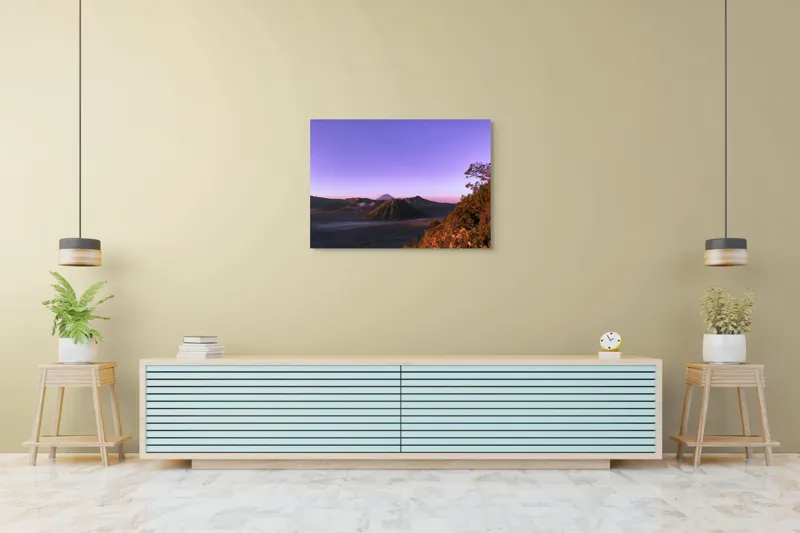 Tablou Canvas, "Amurgul Vioriu al Muntelui Bromo", 100 x 70 cm – poza 4