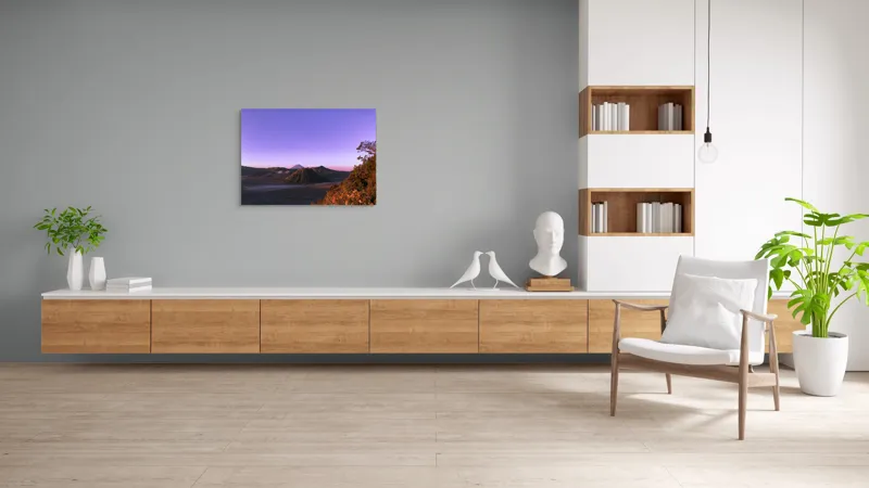 Tablou Canvas, "Amurgul Vioriu al Muntelui Bromo", 100 x 70 cm – poza 6