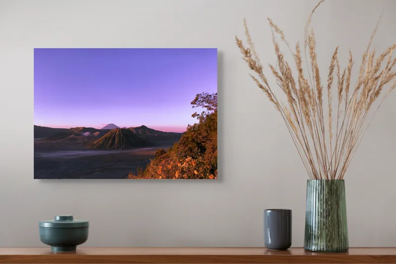 Tablou Canvas, "Amurgul Vioriu al Muntelui Bromo", 54 x 39 cm – poza 4