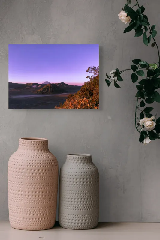 Tablou Canvas, "Amurgul Vioriu al Muntelui Bromo", 54 x 39 cm – poza 8