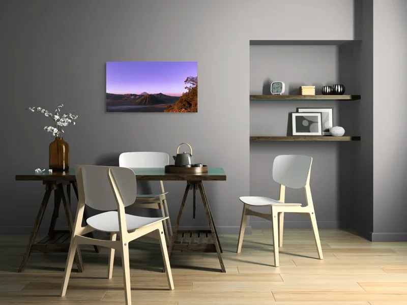 Tablou Canvas, "Amurgul Vioriu al Muntelui Bromo", 90 x 50 cm – poza 3