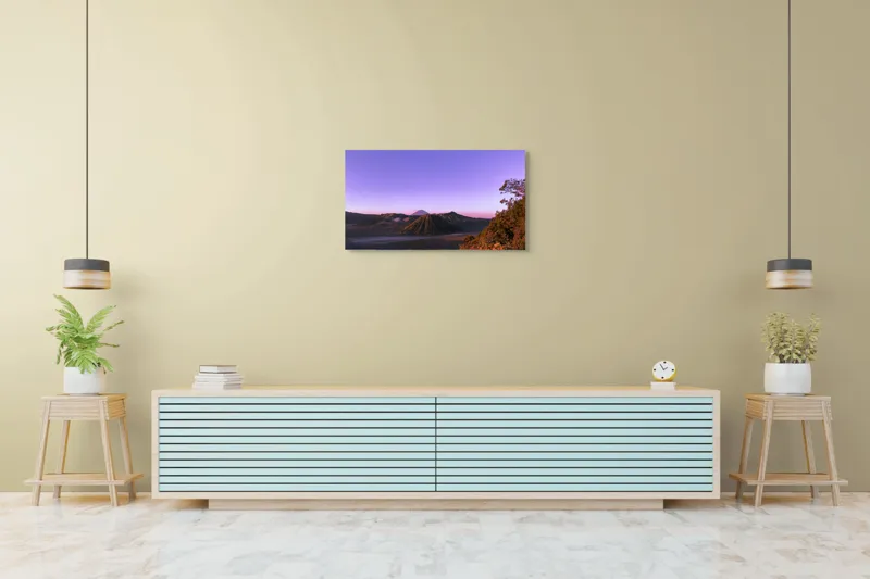 Tablou Canvas, "Amurgul Vioriu al Muntelui Bromo", 90 x 50 cm – poza 5