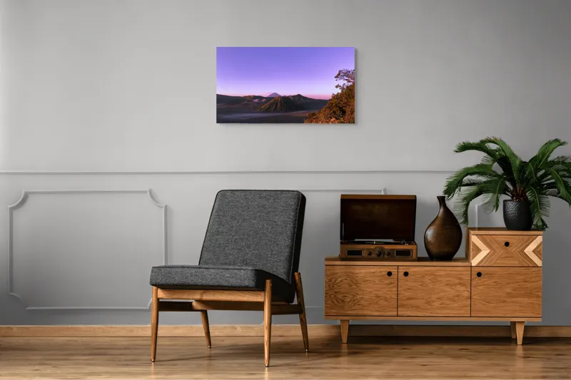 Tablou Canvas, "Amurgul Vioriu al Muntelui Bromo", 90 x 50 cm – poza 6