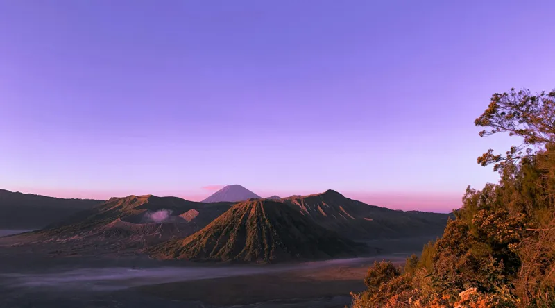 Tablou Canvas, "Amurgul Vioriu al Muntelui Bromo", 90 x 50 cm – poza 2