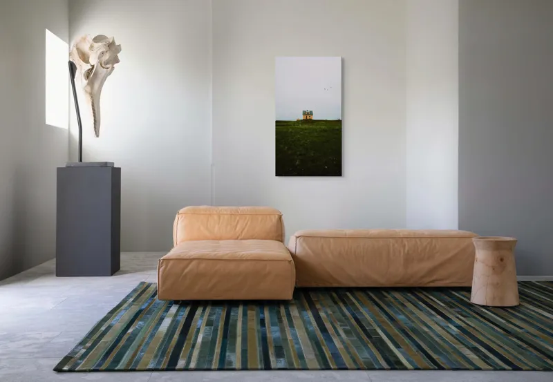 Tablou Canvas, "Căsuța singuratică pe câmp vast", 50 x 90 cm – poza 5