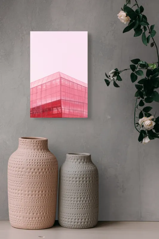 Tablou Canvas, "Geometria viselor în roz пастel", 26 x 39 cm – poza 6