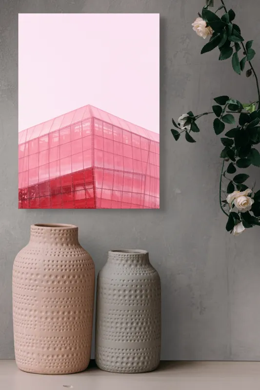 Tablou Canvas, "Geometria viselor în roz пастel", 39 x 54 cm – poza 6