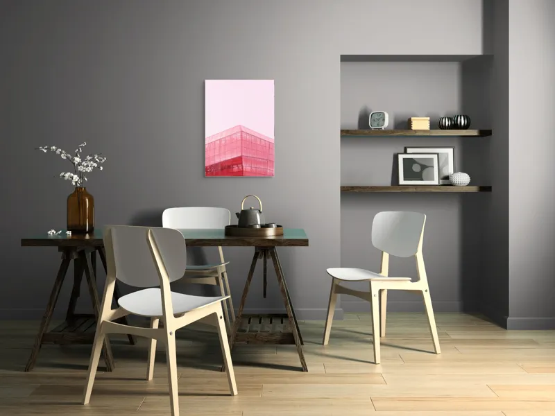 Tablou Canvas, "Geometria viselor în roz пастel", 50 x 70 cm – poza 5