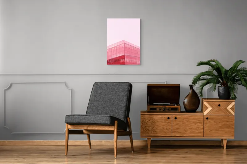 Tablou Canvas, "Geometria viselor în roz пастel", 50 x 70 cm – poza 8