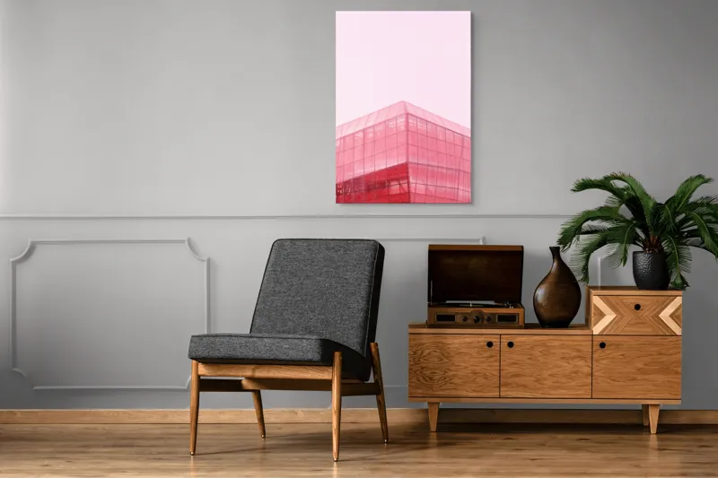 Tablou Canvas, "Geometria viselor în roz пастel", 70 x 100 cm – poza 6