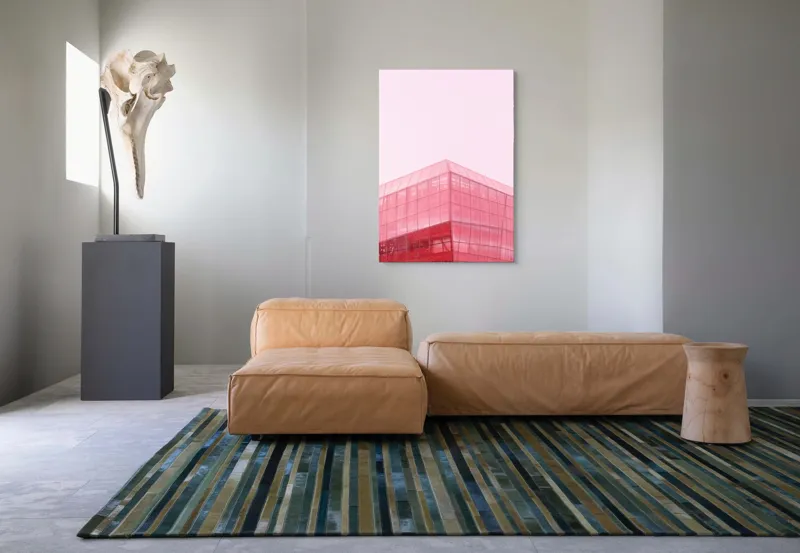 Tablou Canvas, "Geometria viselor în roz пастel", 70 x 100 cm – poza 7