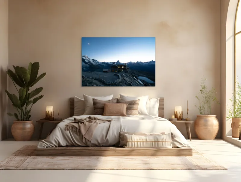 Tablou Canvas, Peisaj Alpin, , Multicolor, 150 x 100 cm – poza 4