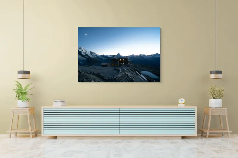 Tablou Canvas, Peisaj Alpin, , Multicolor, 150 x 100 cm – poza 6