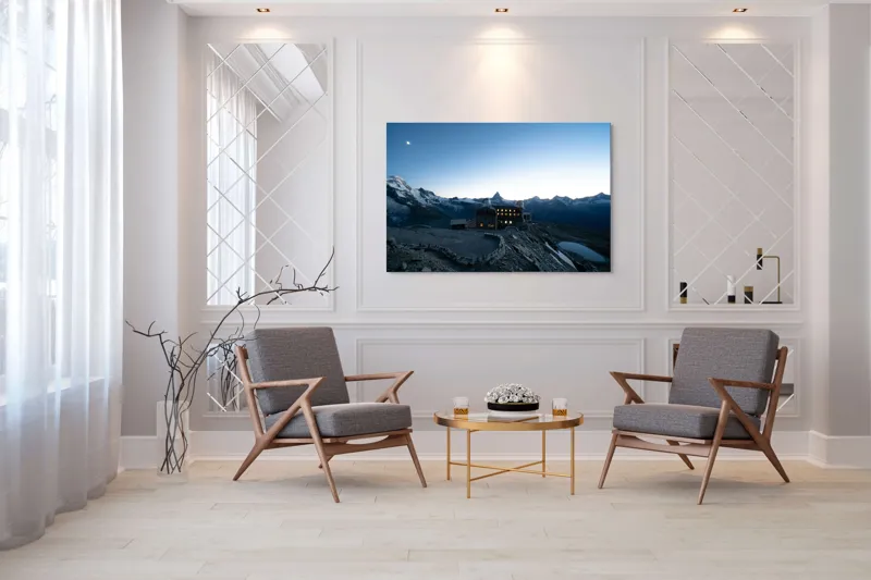 Tablou Canvas, Peisaj Alpin, , Multicolor, 150 x 100 cm – poza 7