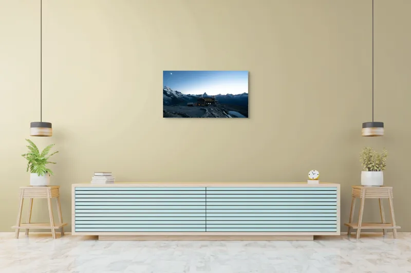 Tablou Canvas, Peisaj Alpin, , Multicolor, 90 x 50 cm – poza 5