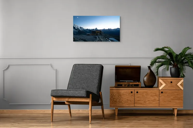 Tablou Canvas, Peisaj Alpin, , Multicolor, 90 x 50 cm – poza 6