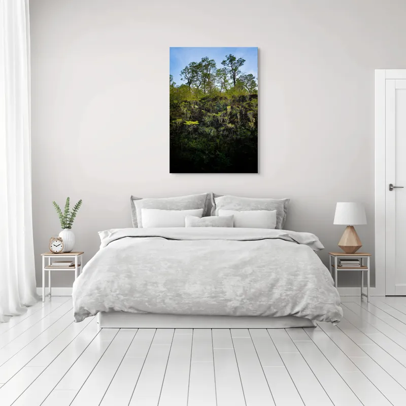 Tablou Canvas Pădurea Liniștită sub Cer Senin, 70 x 100 cm – poza 3