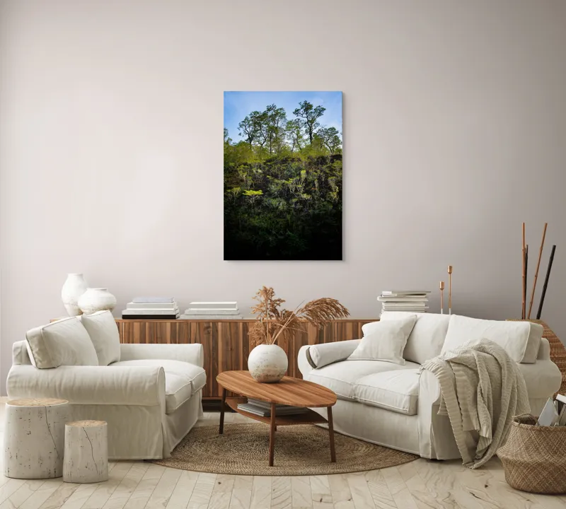 Tablou Canvas Pădurea Liniștită sub Cer Senin, 70 x 100 cm – poza 4