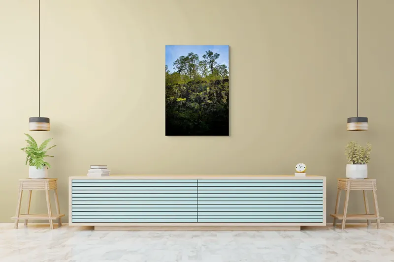 Tablou Canvas Pădurea Liniștită sub Cer Senin, 70 x 100 cm – poza 5