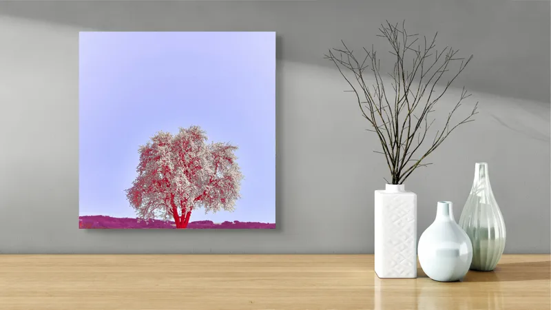 Tablou Canvas, "Visul unui copac înflorit", 50 x 50 cm – poza 3