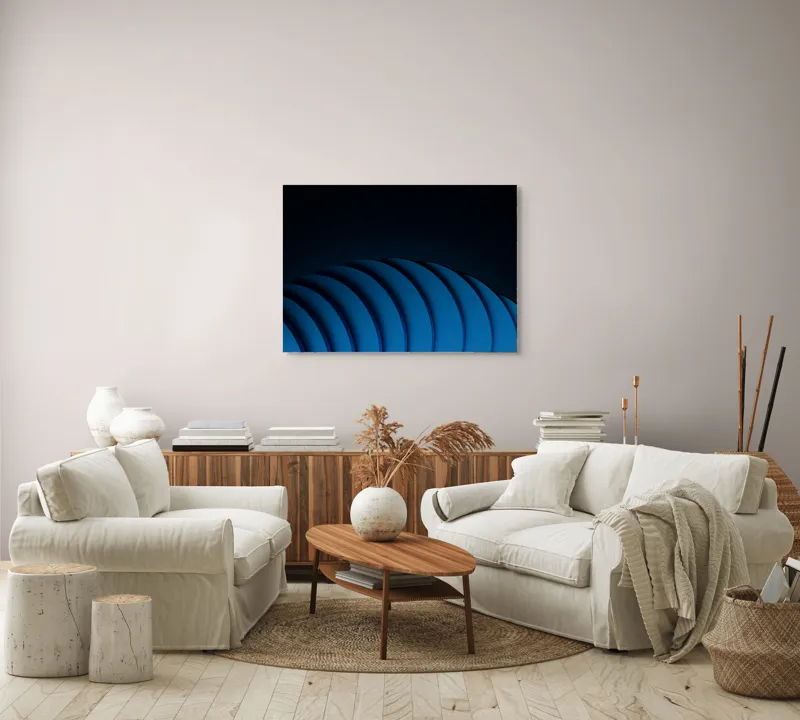 Tablou Canvas, "Umbrele unduitoare ale albastrului infinit", 100 x 70 cm – poza 3
