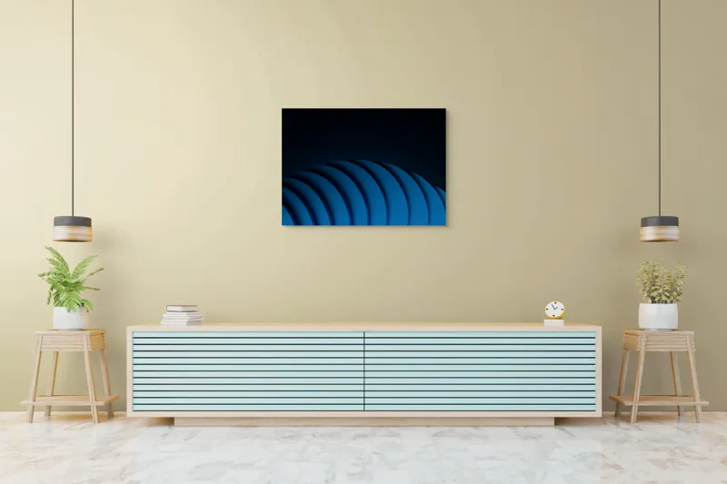 Tablou Canvas, "Umbrele unduitoare ale albastrului infinit", 100 x 70 cm – poza 4