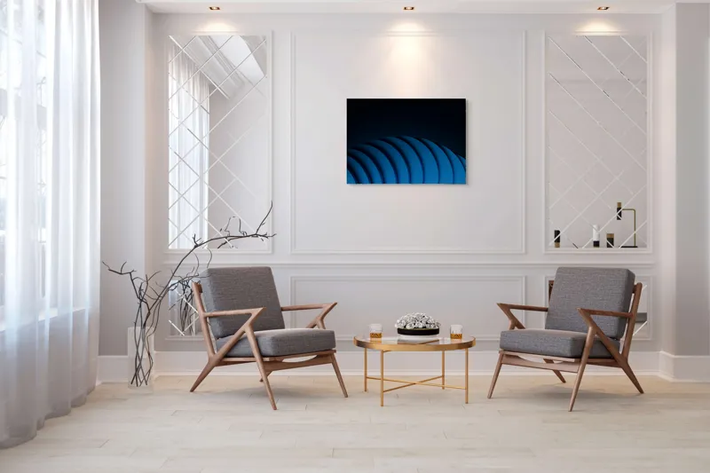 Tablou Canvas, "Umbrele unduitoare ale albastrului infinit", 100 x 70 cm – poza 5