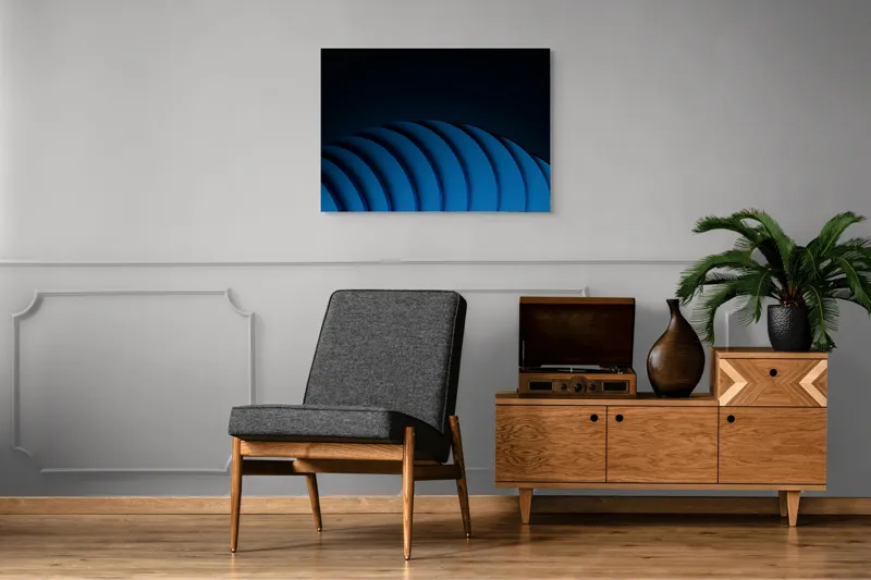 Tablou Canvas, "Umbrele unduitoare ale albastrului infinit", 100 x 70 cm – poza 8
