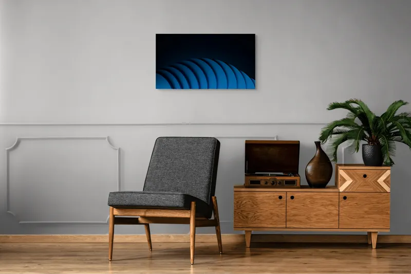 Tablou Canvas, "Umbrele unduitoare ale albastrului infinit", 90 x 50 cm – poza 6