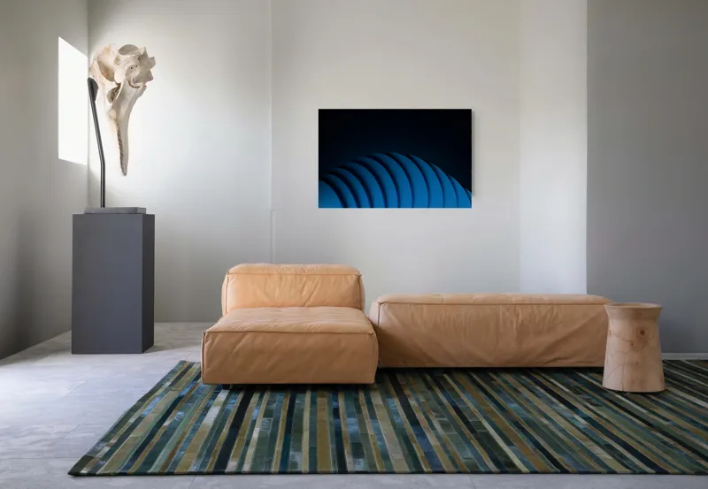 Tablou Canvas, "Umbrele unduitoare ale albastrului infinit", 90 x 50 cm – poza 8