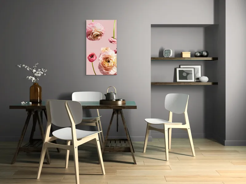 Tablou Canvas, "Splendoarea florilor de ranunculus pastelat", 50 x 90 cm – poza 4