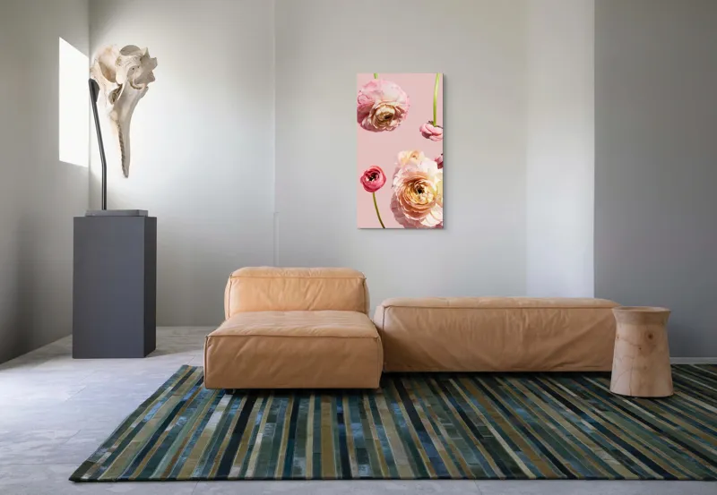 Tablou Canvas, "Splendoarea florilor de ranunculus pastelat", 50 x 90 cm – poza 5