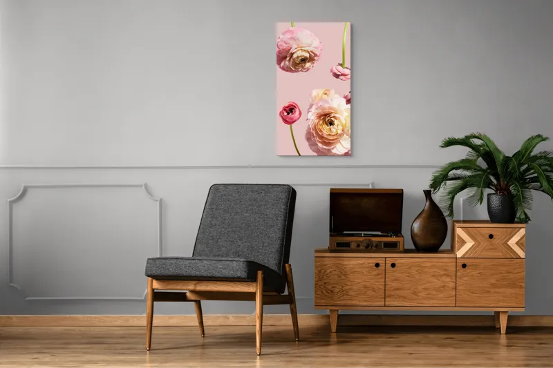 Tablou Canvas, "Splendoarea florilor de ranunculus pastelat", 50 x 90 cm – poza 8