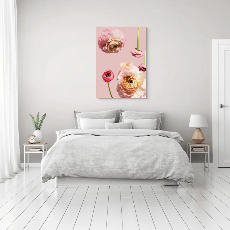 Tablou Canvas, "Splendoarea florilor de ranunculus pastelat", 70 x 100 cm – poza 3