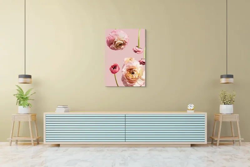 Tablou Canvas, "Splendoarea florilor de ranunculus pastelat", 70 x 100 cm – poza 5
